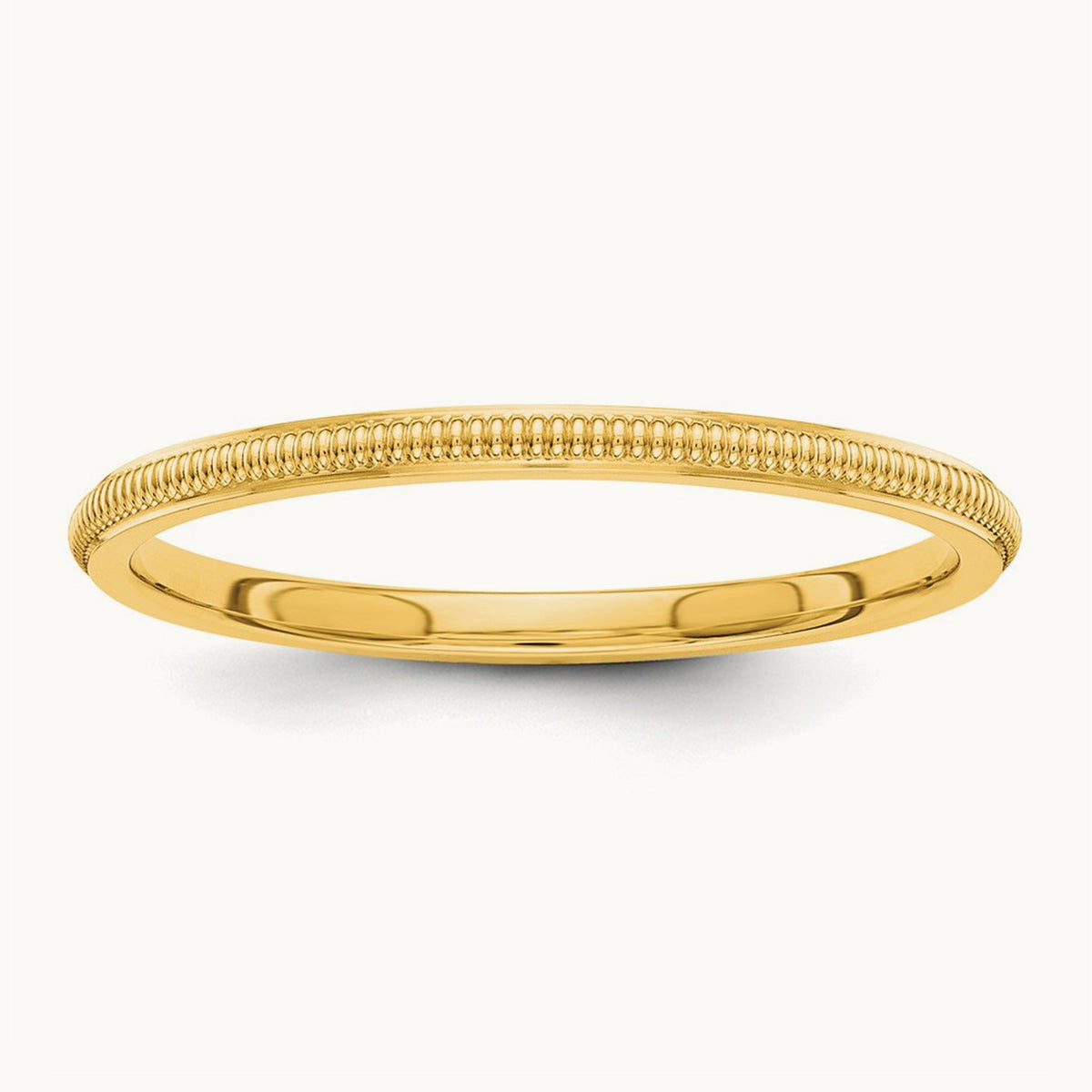 Milgrain Band — 14K Yellow Gold