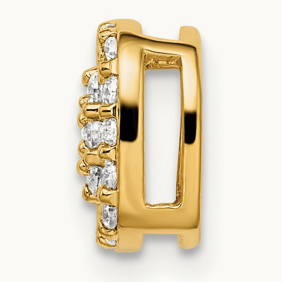 Chain Slide Pendant, 0.25 ct tw Lab-Grown Diamond — 14K Yellow Gold