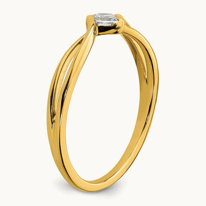 Petite Engagement Ring, 0.15 ct tw Lab-Grown Diamond