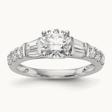 Semi-Mount Engagement Ring, 0.75 ct tw