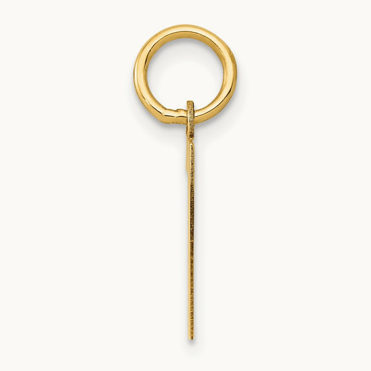 Small Polished Number 7 Charm, 14K