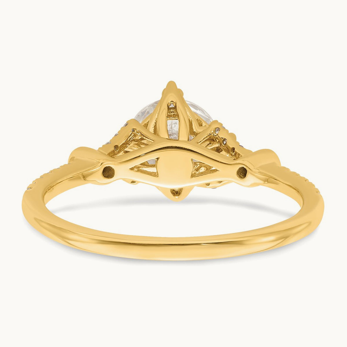 1ct Round Semi-Mount Engagement Dia Ring, 14K Gold