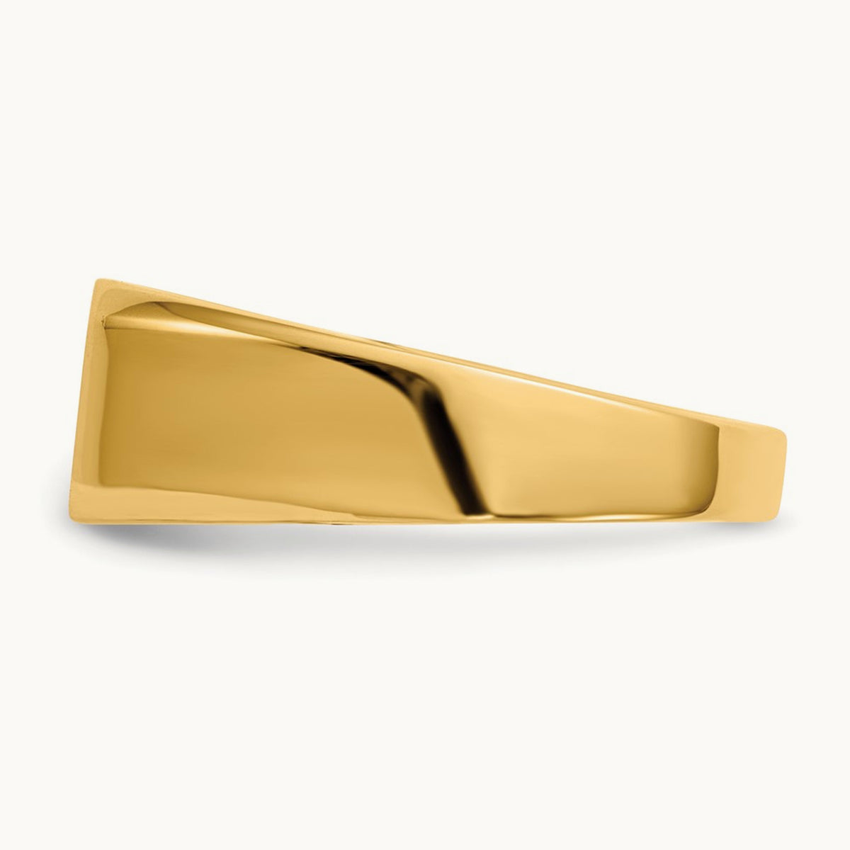 11.5x6. Closed Back Signet Ring, 5mm, 14K