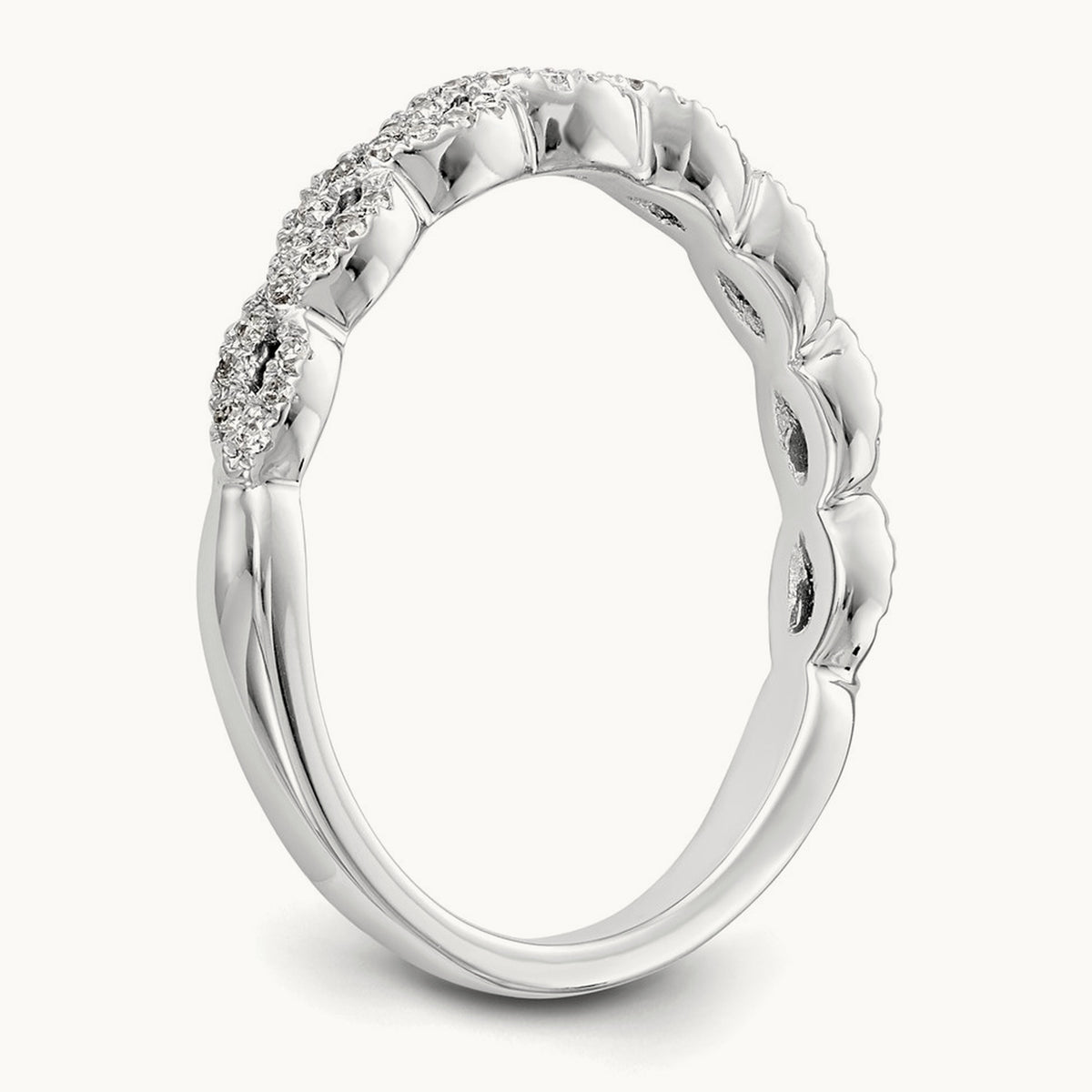 Diamond Band, 14K White Gold