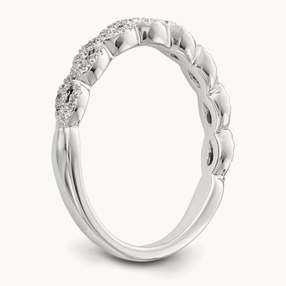 Diamond Band, 14K White Gold