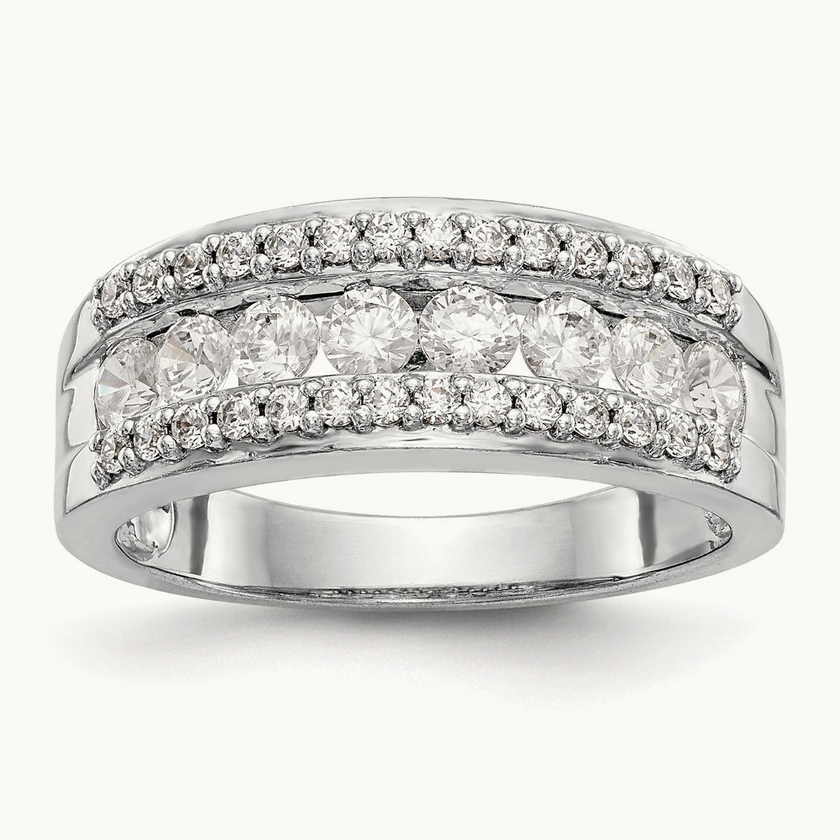 Diamond Band, 14K White Gold