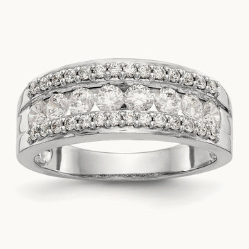 Diamond Band, 14K White Gold