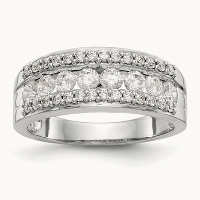 Diamond Band, 14K White Gold
