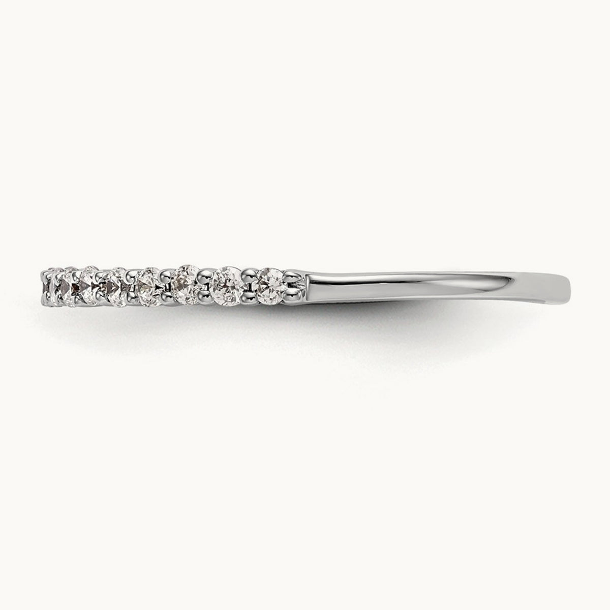 Diamond Wedding Band, 14K White Gold