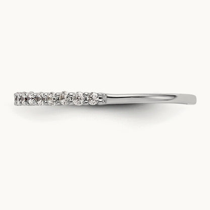 Diamond Wedding Band, 14K White Gold