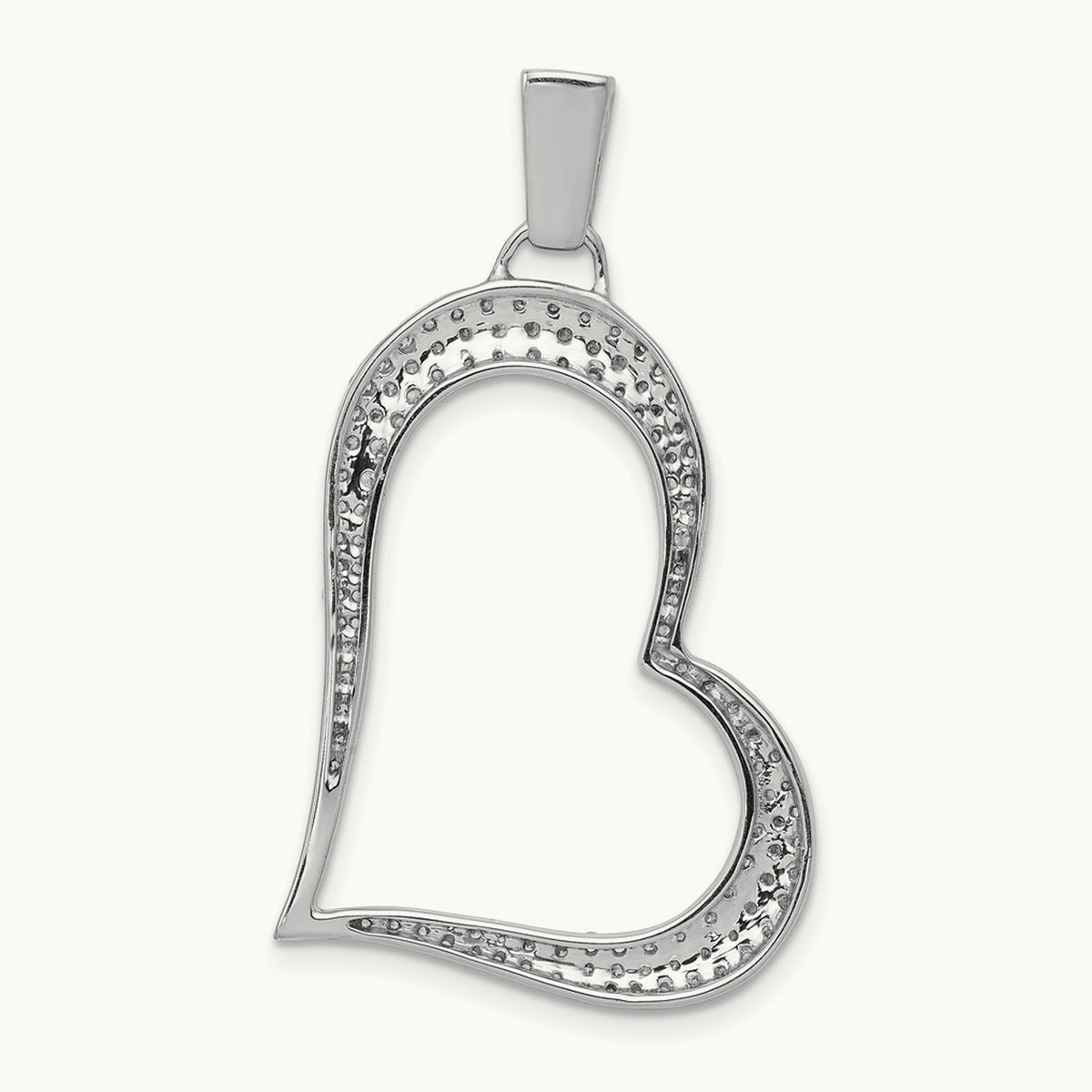 Diamond Heart Pendant — 40mm