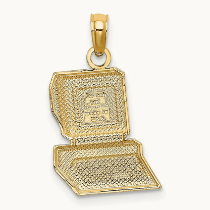 COMPUTER WHIZ Charm, 14K