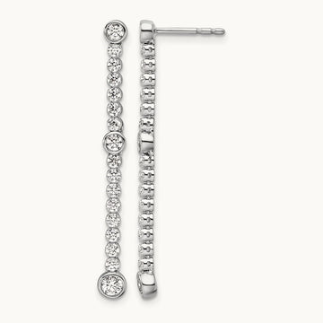 Dangle Post Earrings, 1.00 ct tw Lab-Grown Diamond