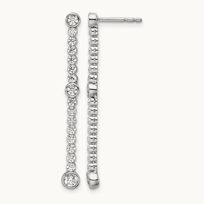 Dangle Post Earrings, 1.00 ct tw Lab-Grown Diamond