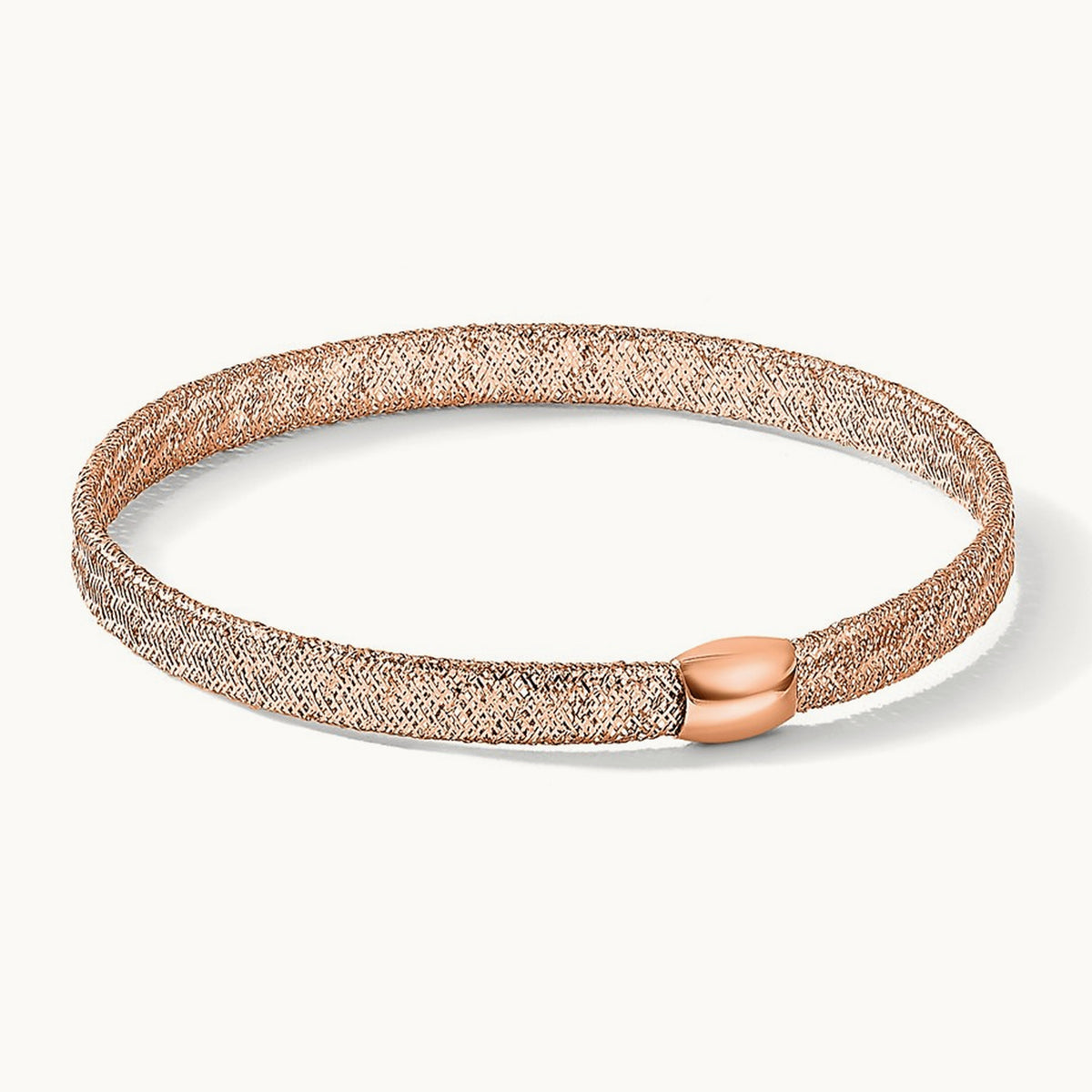 Stretch Bangle Bracelet — 14K Rose Gold