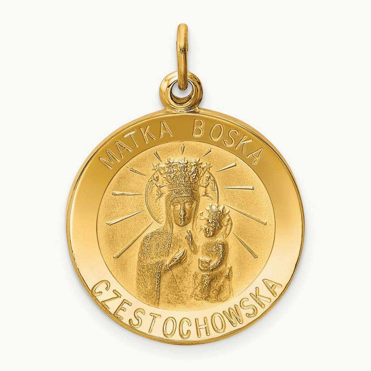 Matka Boska Medal Charm — 25mm