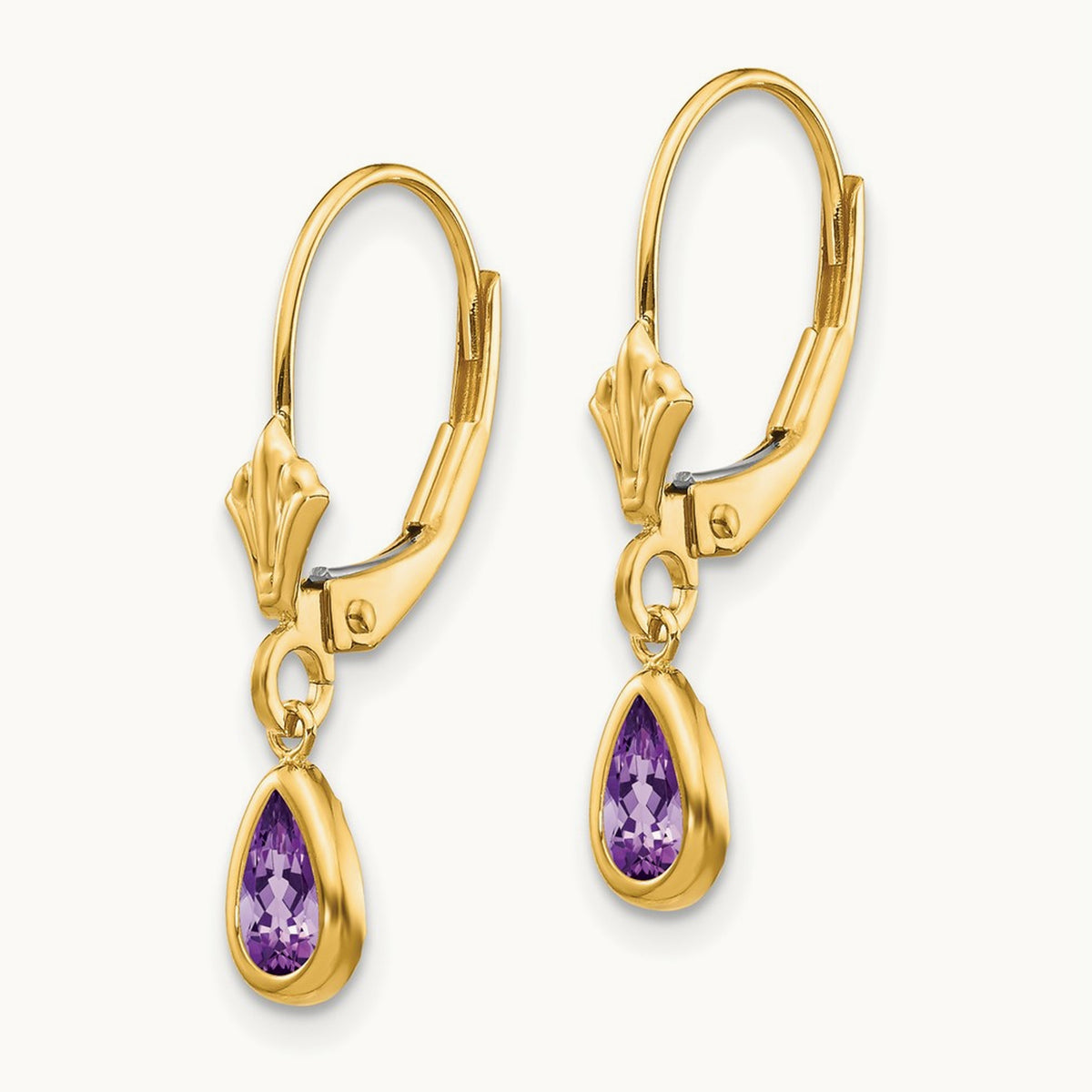 Amethyst/February Earrings — photo set