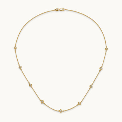 Diamond Multi Station Necklace