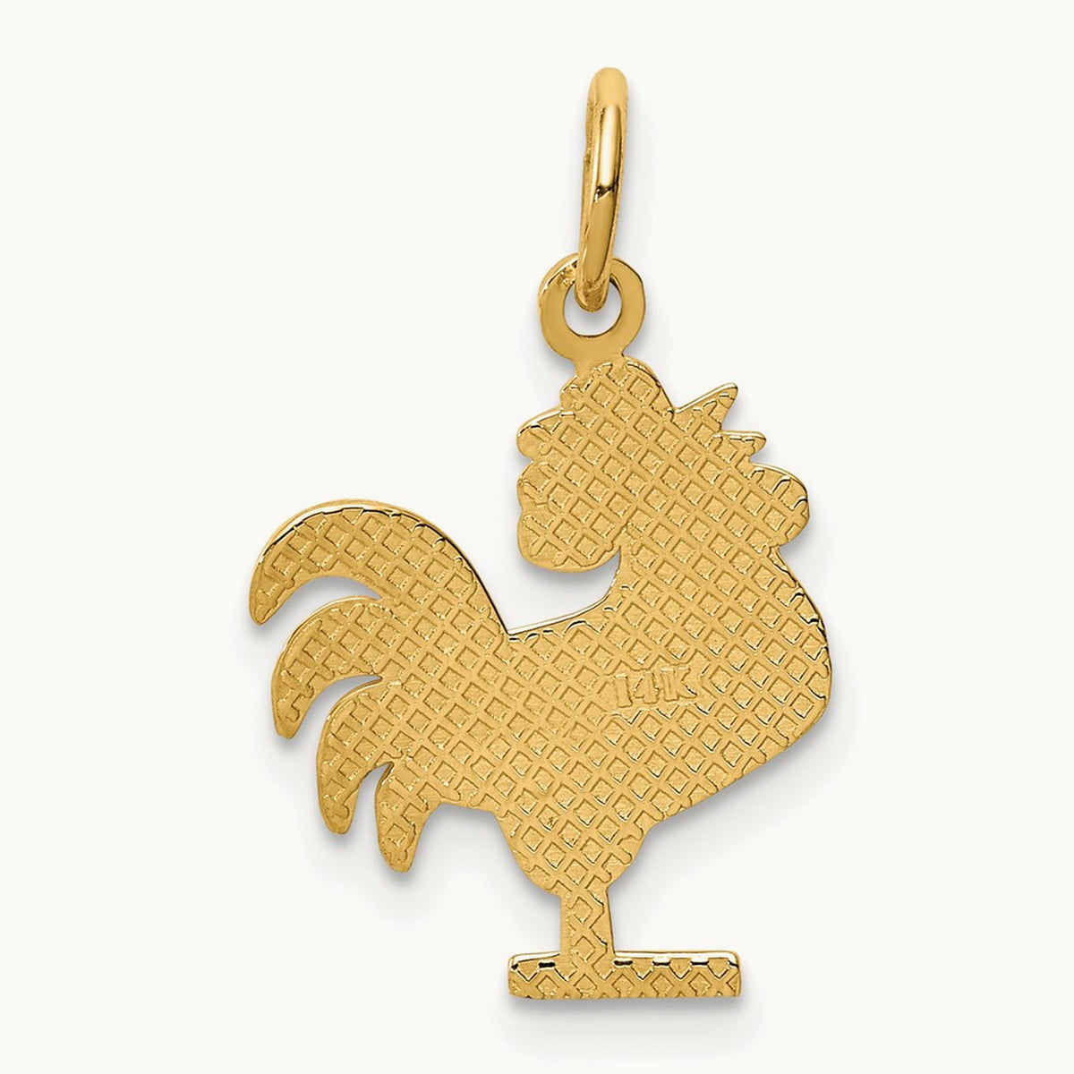 Rooster Charm, 14K