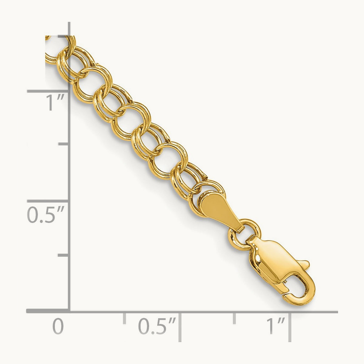 Hollow Double Link Charm Bracelet — photo set (2)