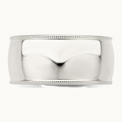 Comfort Fit Half Round Milgrain Band — photo set