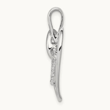 1/10ct. Diamond Double Heart Pendant — photo set