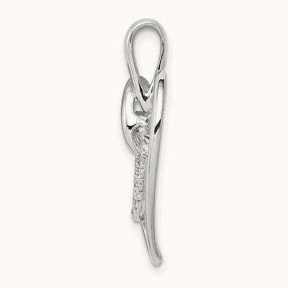 1/10ct. Diamond Double Heart Pendant — photo set