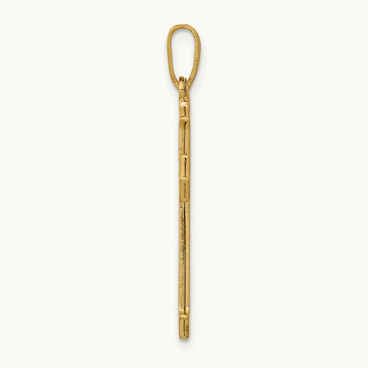 Passion Cross Pendant — 14K Yellow Gold, 30mm