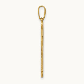 Passion Cross Pendant — 14K Yellow Gold, 30mm
