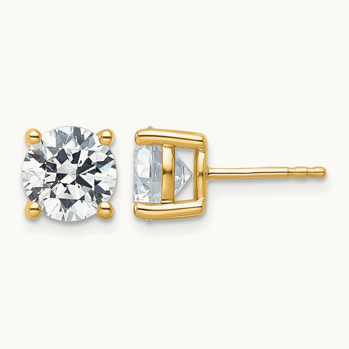 Round Heavyweight Stud Earrings, 0.10-7.00 ct tw Lab-Grown Diamond