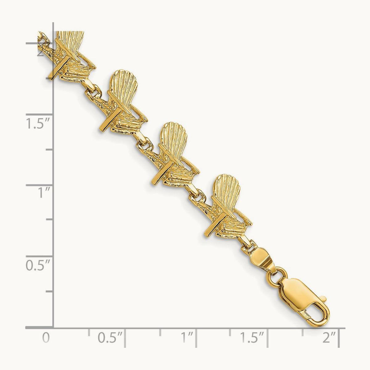 Beach Chair Bracelet, 14K
