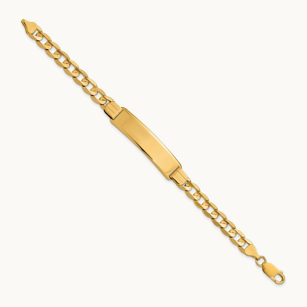 Curb Link ID Bracelet, 14K
