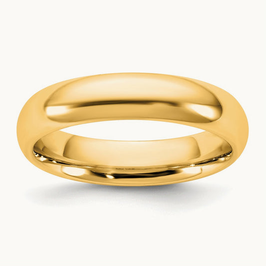 Standard Comfort Fit Band, 4.5mm, 10K Yellow Gold