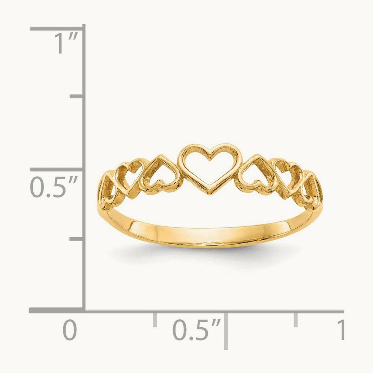 Hearts Ring, 14K