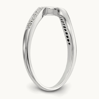 Diamond Wedding Band, 14K White Gold