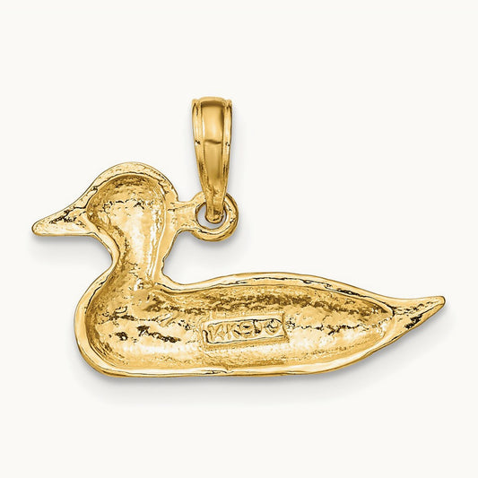 Mallard Charm, 14K