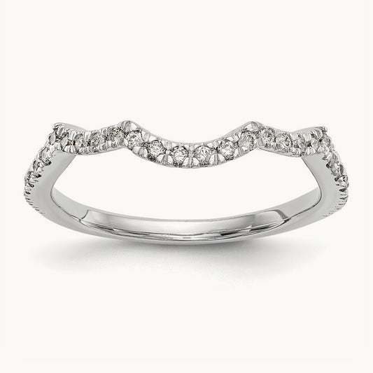 Diamond Wedding Band, 14K White Gold