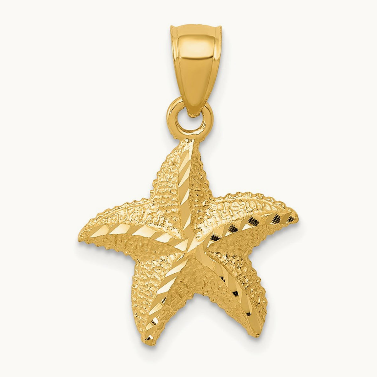 Starfish Pendant, 14K