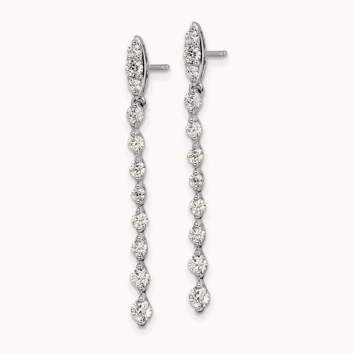 Dangle Post Earrings, 1.00 ct tw Lab-Grown Diamond