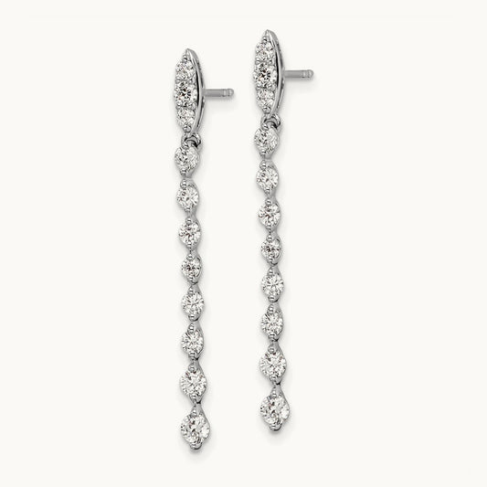 Dangle Post Earrings, 1.00 ct tw Lab-Grown Diamond
