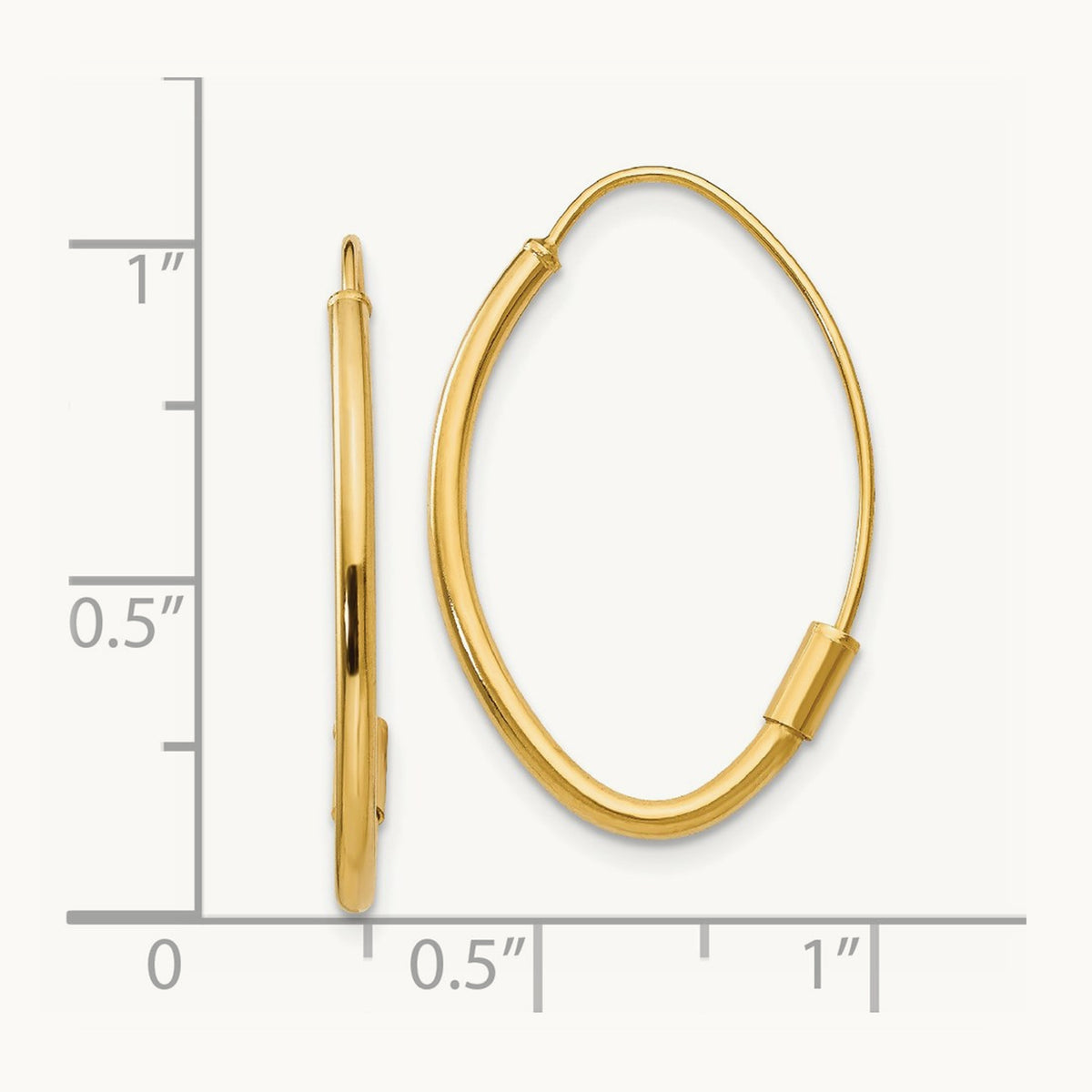 Wire Threader Earrings, 14K