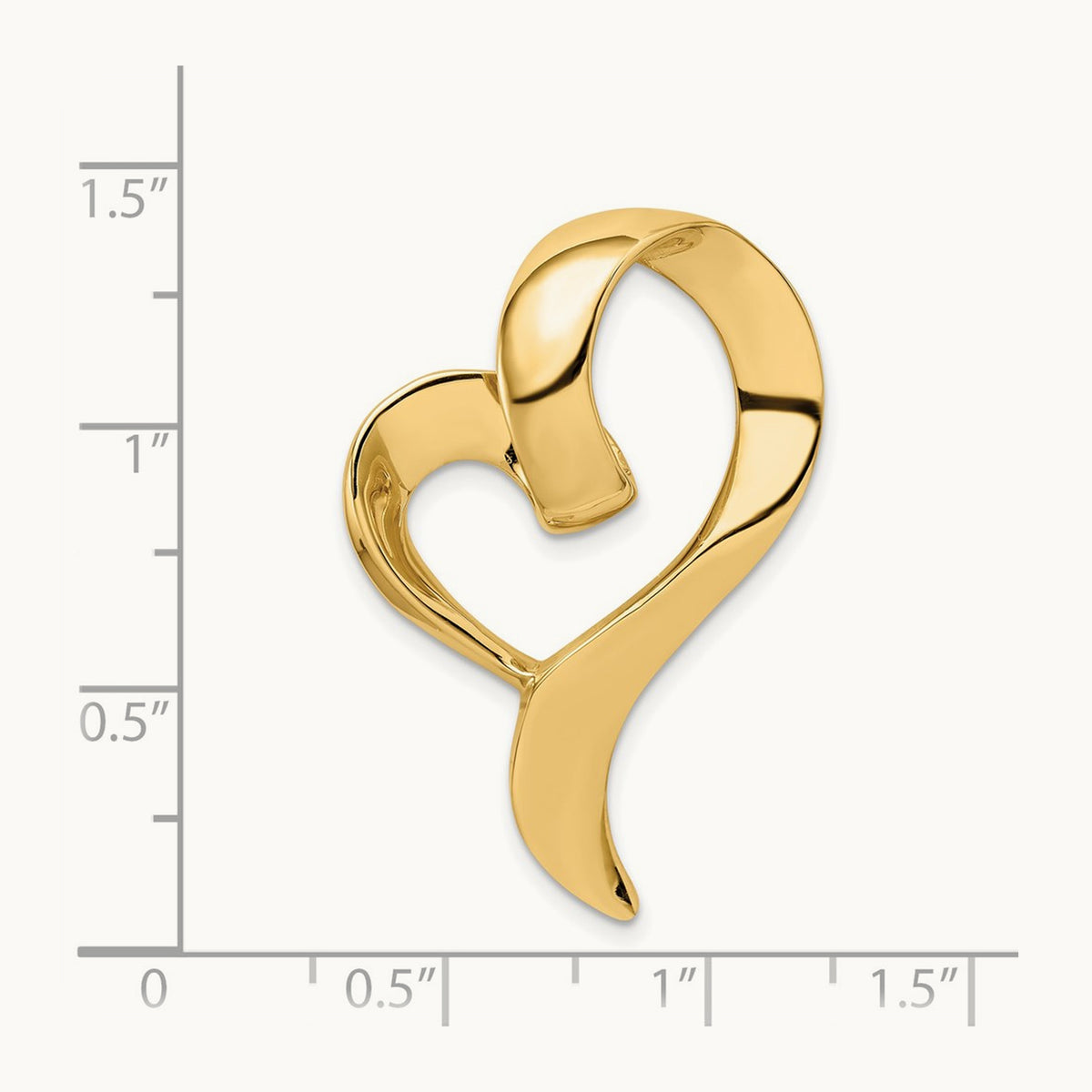 Heart Slide, 14K