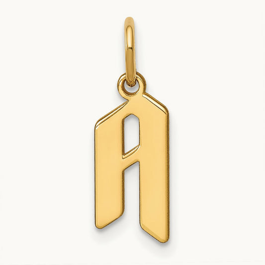 Initial Pendant, 14K Yellow Gold