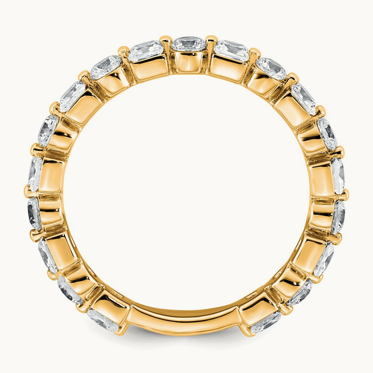Wedding Band, 1.50 ct tw Lab-Grown Diamond — 14K Yellow Gold