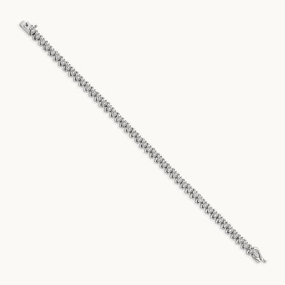 Diamond Bracelet, 14K White Gold