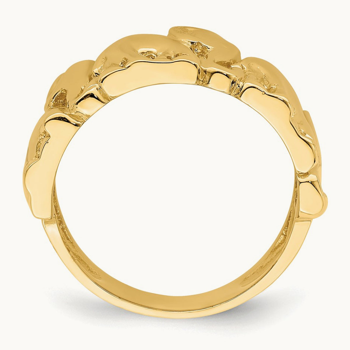 Polished Elephant Ring, 14K
