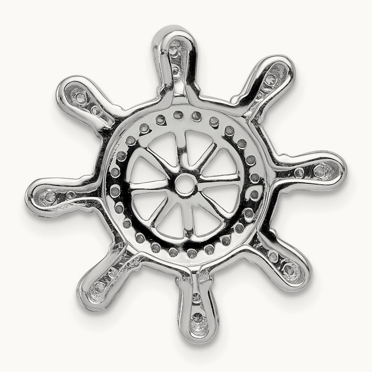 1/4ct. Diamond Ship Wheel Pendant — photo set
