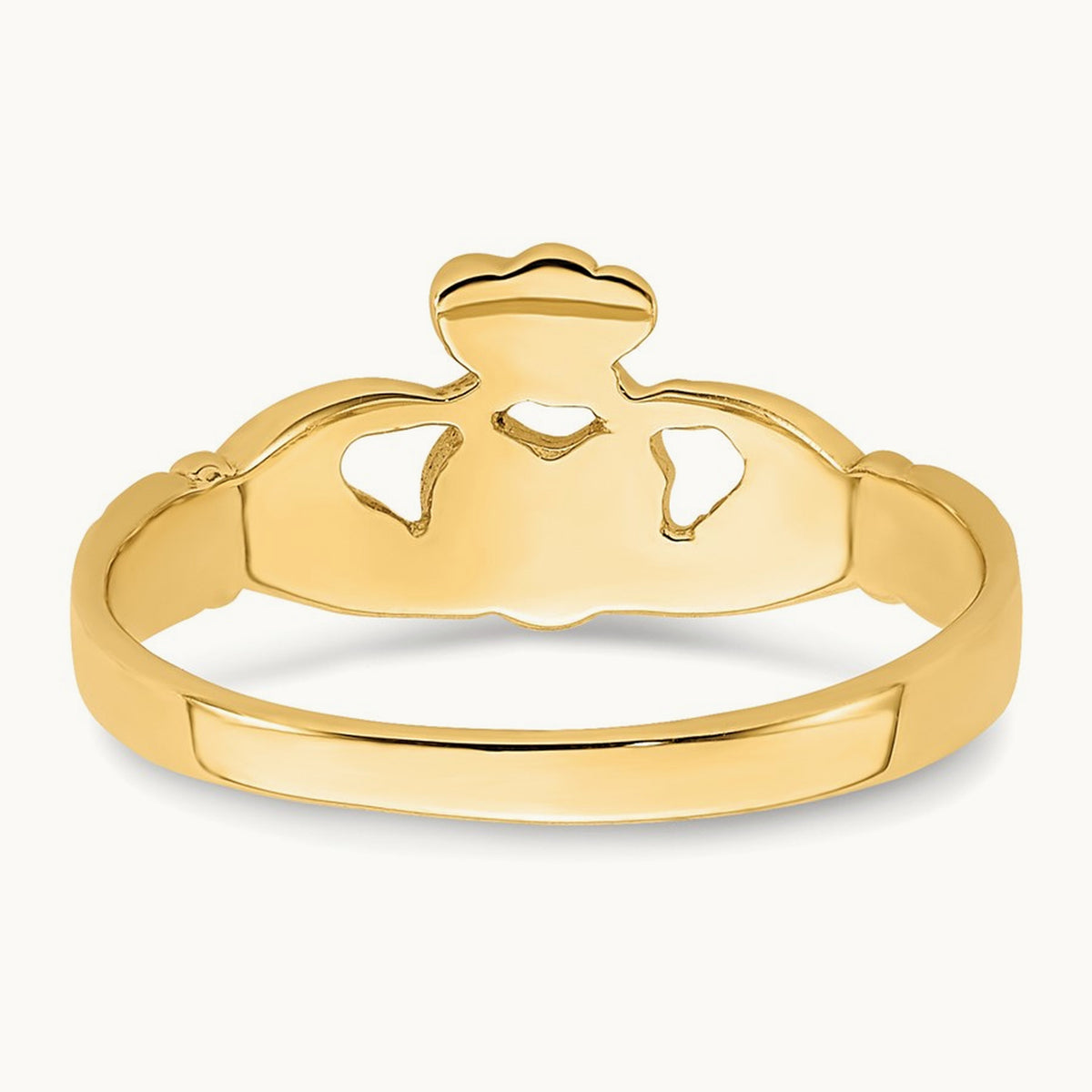 Baby Claddagh Ring — 14K Yellow Gold, 3