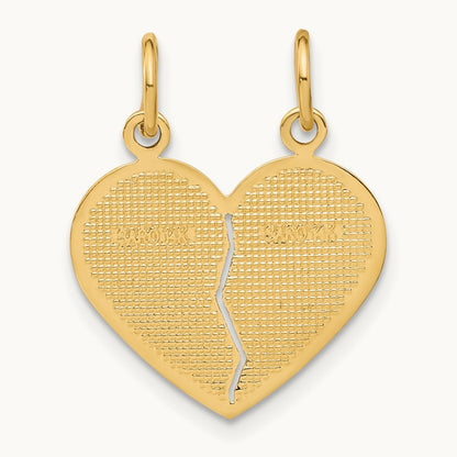 Break-apart MOM-DAUGHTER Charm, 14K