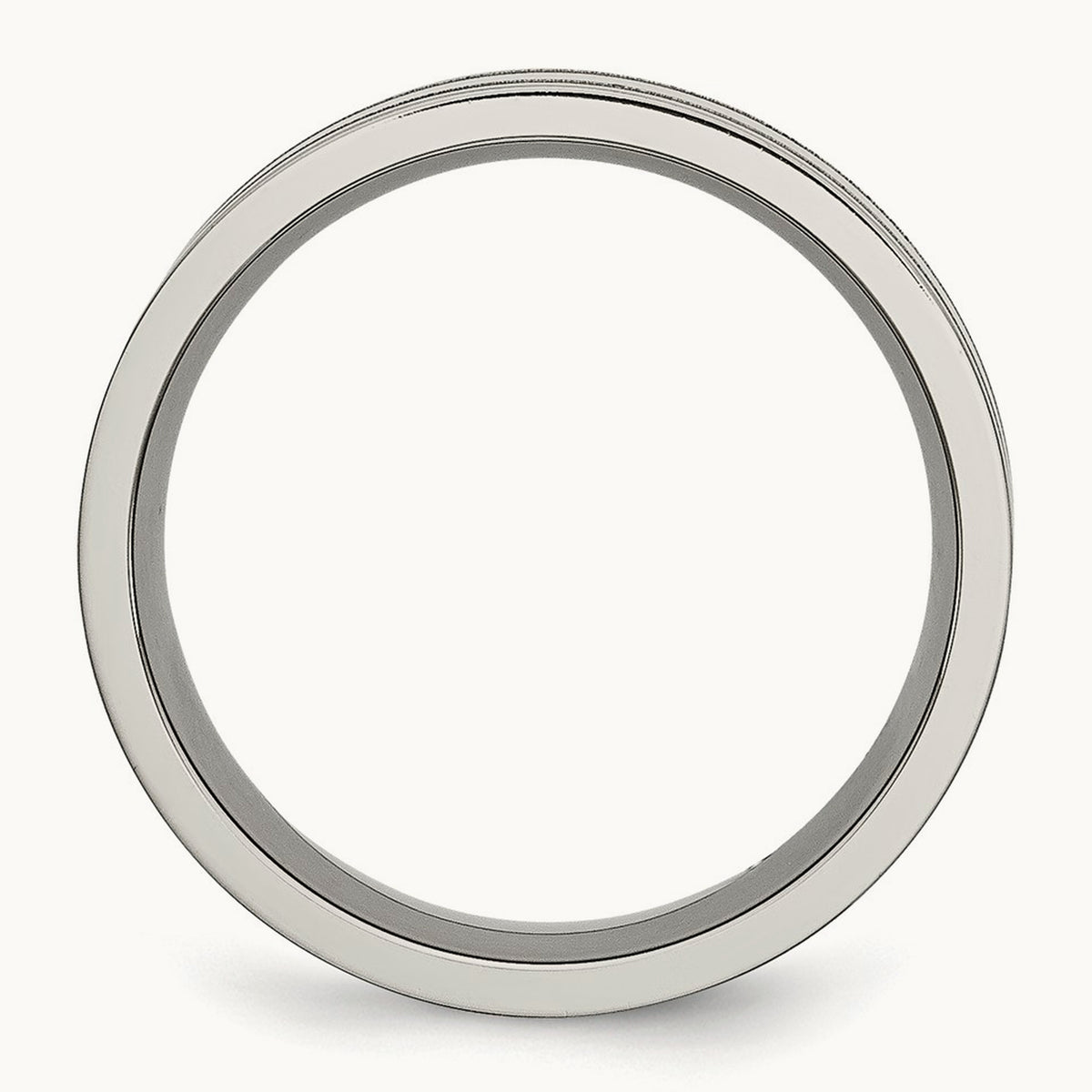 Brushed and Polished Grooved Band — photo set